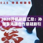 2026开机剧目汇总：孙俪秦海璐合作悬疑剧引发业内期待
